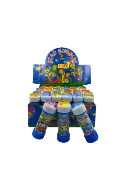 Üflemeli Köpük Baloncuk Sevimli Karakterler Oyuncak Köpük Balon Bubbles 1 Adet