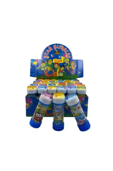 Üflemeli Köpük Baloncuk Sevimli Karakterler Oyuncak Köpük Balon Bubbles 1 Adet