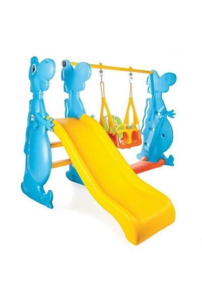 Dino Kaydırak ve Salıncak Seti