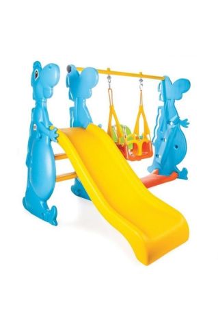 Dino Kaydırak ve Salıncak Seti