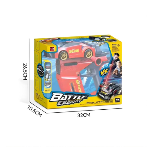 Şarjlı Lazer Silah Araba Yüksek Kalite Çocuk Ebeveyn Çocuk Etkileşimli 3-in-1 Savaş Oyunu Elektrikli RC Araba