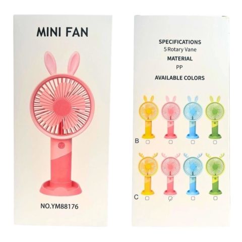 Kutulu Şarjlı Pilli Fan