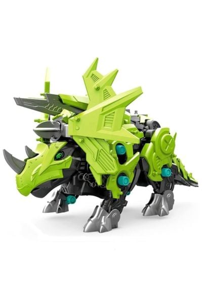 Dinozor Triceptor Pilli Mekanik Yürüyen Sök Tak Dinazor Triceptor