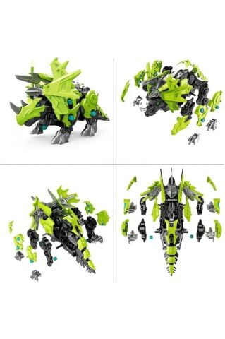 Dinozor Triceptor Pilli Mekanik Yürüyen Sök Tak Dinazor Triceptor