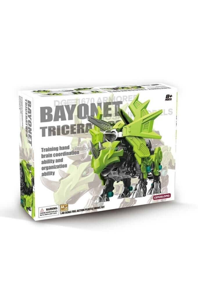 Dinozor Triceptor Pilli Mekanik Yürüyen Sök Tak Dinazor Triceptor