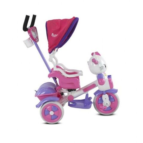 Ketty Üç Teker Bisiklet (PEMBE/LİLA/BEYAZ)