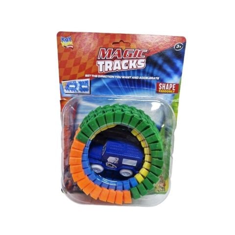 Magic Tracks Raylı 56 Parça Pilli Işıklı Araba 8023