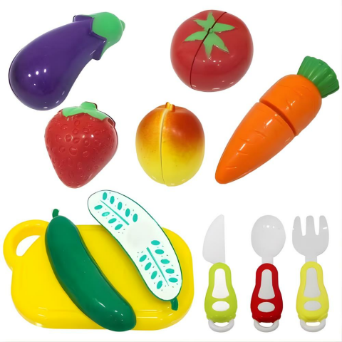 16 Parça Oyuncak Meyve Sebze Kesme Seti