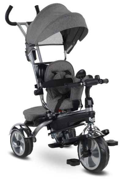 BabyHope Star Üç Teker Bisiklet Gri