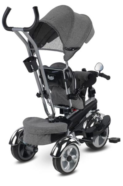 BabyHope Star Üç Teker Bisiklet Gri