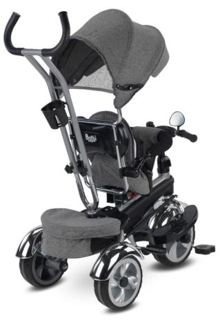 BabyHope Star Üç Teker Bisiklet Gri