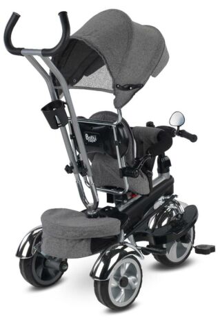 BabyHope Star Üç Teker Bisiklet Gri