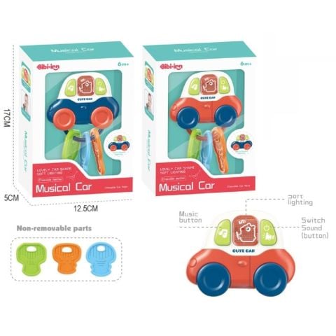 Kutulu Işıklı Müzikli Arabalı