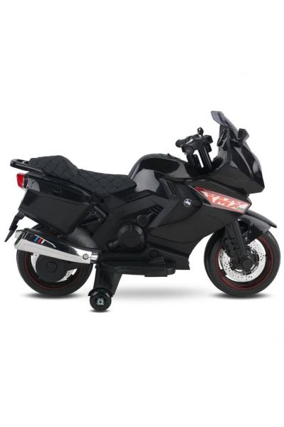 BabyHope Motosiklet Akülü Motor 12 Volt Siyah Babyhope 438A XMX-316 Ledli