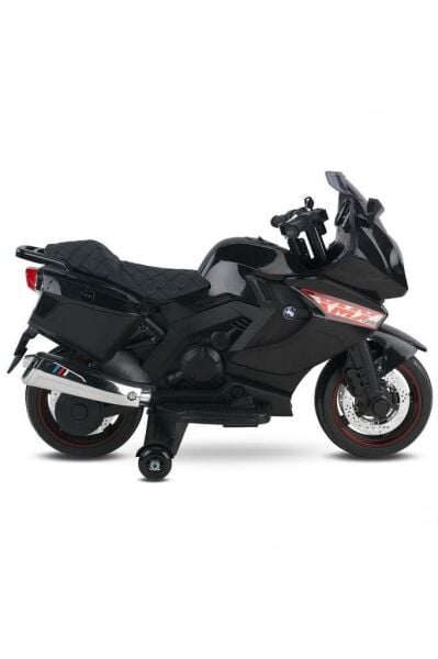 BabyHope Motosiklet Akülü Motor 12 Volt Siyah Babyhope 438A XMX-316 Ledli