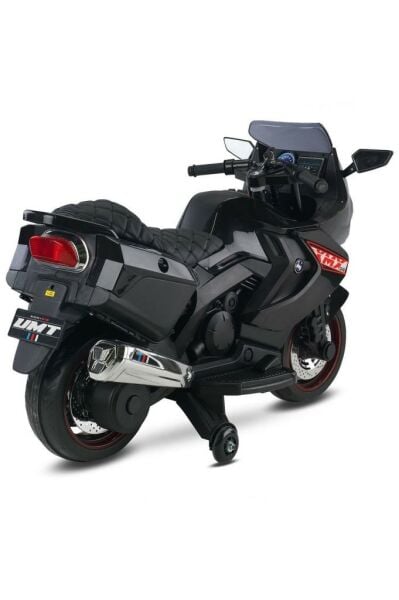 BabyHope Motosiklet Akülü Motor 12 Volt Siyah Babyhope 438A XMX-316 Ledli