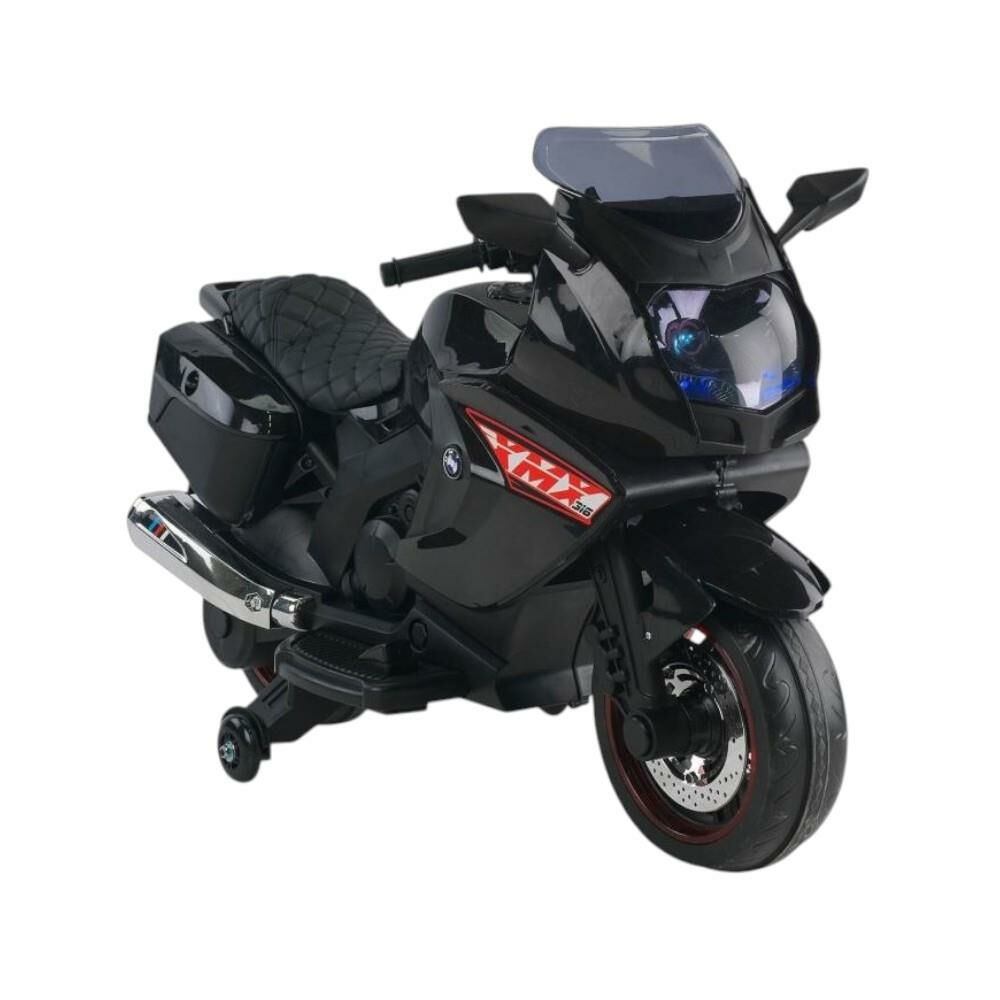 BabyHope Motosiklet Akülü Motor 12 Volt Siyah Babyhope 438A XMX-316 Ledli