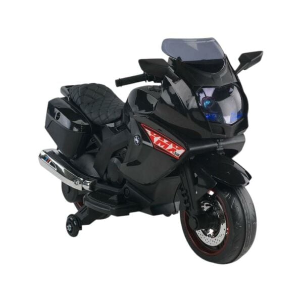 BabyHope Motosiklet Akülü Motor 12 Volt Siyah Babyhope 438A XMX-316 Ledli