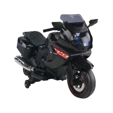 BabyHope Motosiklet Akülü Motor 12 Volt Siyah Babyhope 438A XMX-316 Ledli