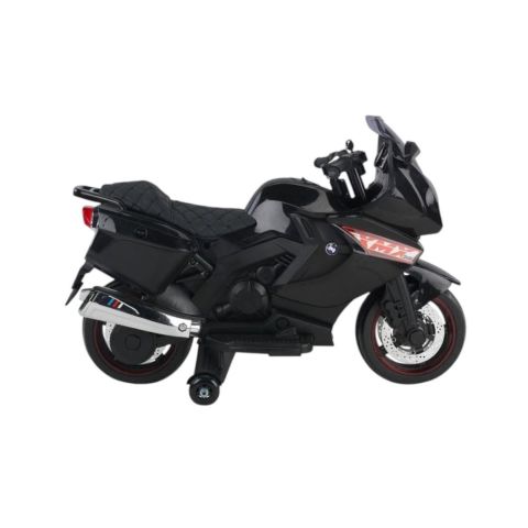 BabyHope Motosiklet Akülü Motor 12 Volt Siyah Babyhope 438A XMX-316 Ledli