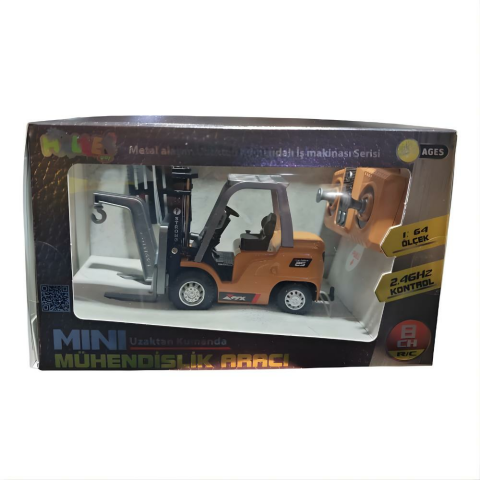 SH 1:64 8 Kanallı 2.4Ghz Mini Alaşımlı Uzaktan Kumandalı Forklift
