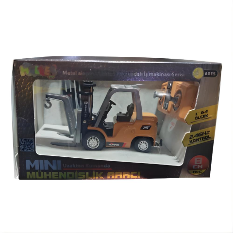 SH 1:64 8 Kanallı 2.4Ghz Mini Alaşımlı Uzaktan Kumandalı Forklift