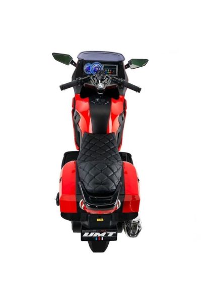 BabyHope Motosiklet Akülü Motor 12 Volt Kırmızı Babyhope 438A XMX-316 Ledli