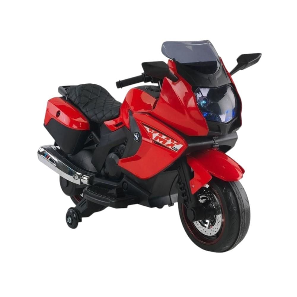 BabyHope Motosiklet Akülü Motor 12 Volt Kırmızı Babyhope 438A XMX-316 Ledli