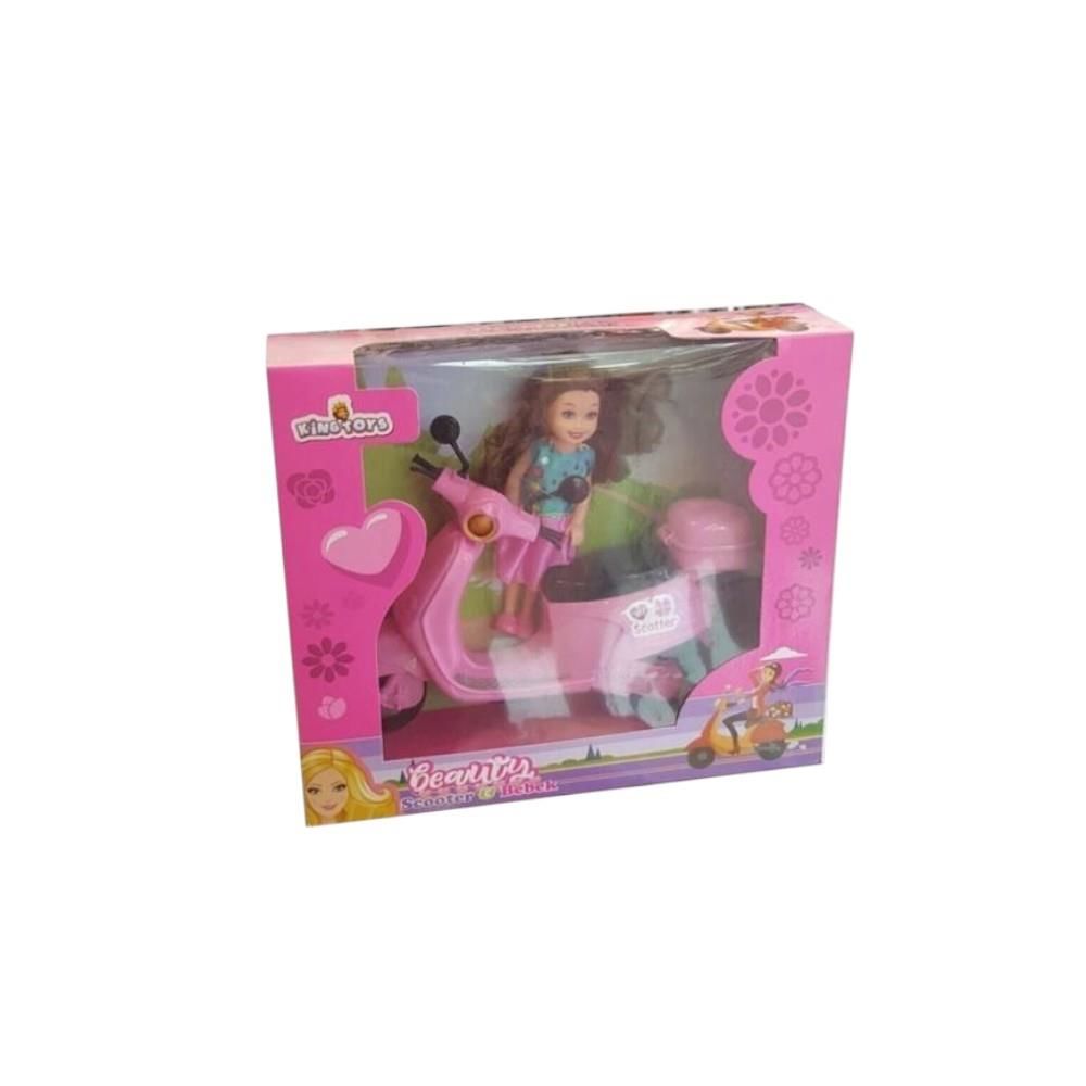 Scooterlı Oyuncak Bebek