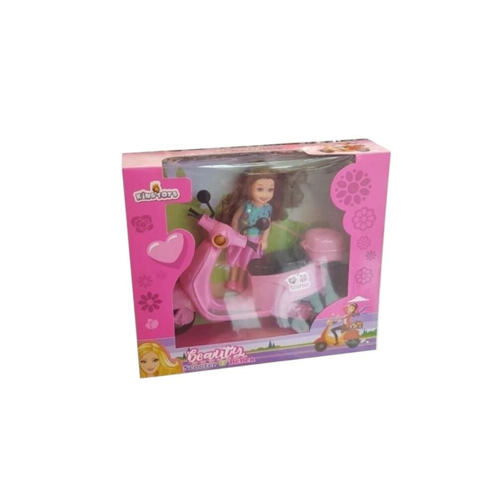 Scooterlı Oyuncak Bebek