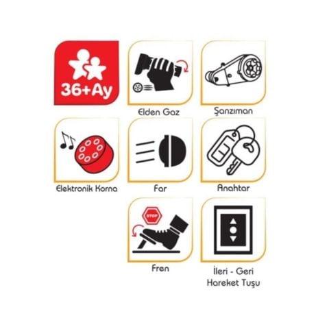 Rocket Akülü Atv 12 Volt Kırmızı