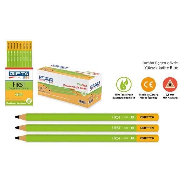 BASLANGIC KALEMI JUMBO UCGEN B (48 Lİ)