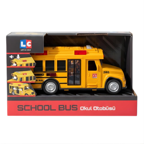Let's Drive Sesli ve Işıklı Okul Otobüsü