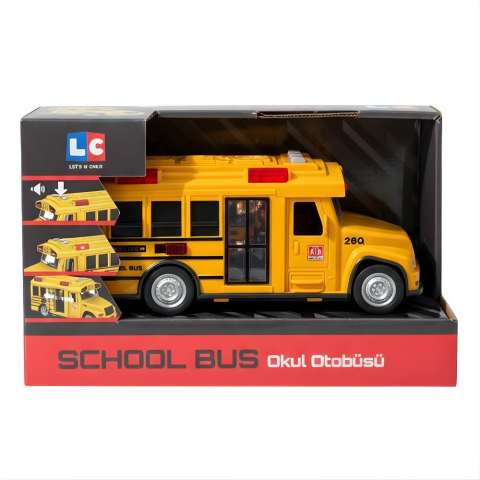 Let's Drive Sesli ve Işıklı Okul Otobüsü