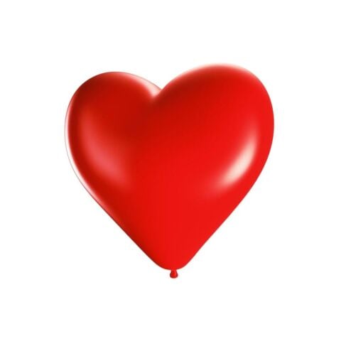 Kırmızı Renk 100 Adet 12 Inch Kalpli Balon