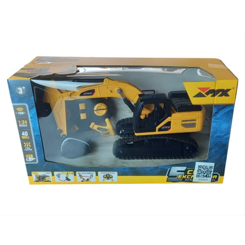 SH 1:24 5 Kanallı Uzaktan Kumandalı Paletli Ekskavatör 40 Mhz