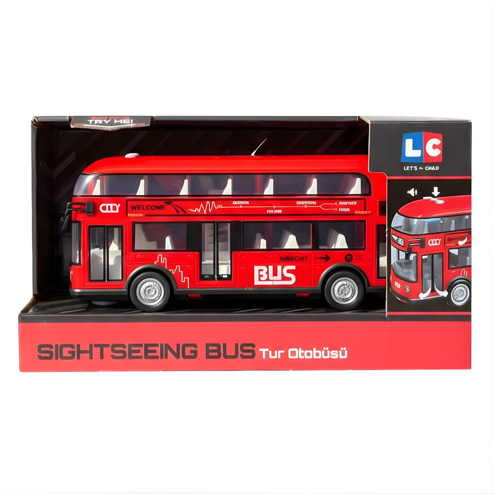 Let's Drive Sesli ve Işıklı Tur Otobüsü