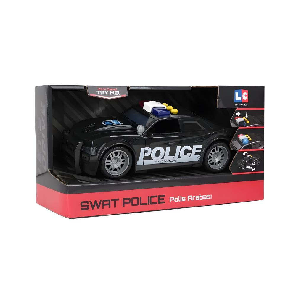 Let's Drive Sesli ve Işıklı Polis Arabası