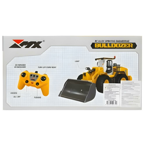 SH 1:18 9 Kanal Alaşım Uzaktan Kumandalı Sprey Dozer 2.4Ghz