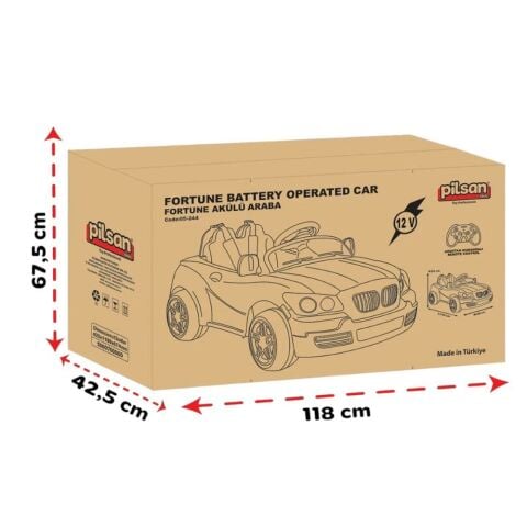 Uzaktan Kumandalı Fortune Akülü Araba 12 V Metalik Yeşil