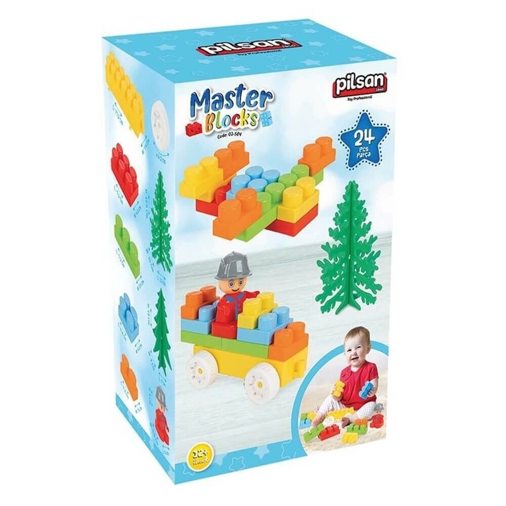 Aksesuarlı Master Bloklar 24 Parça