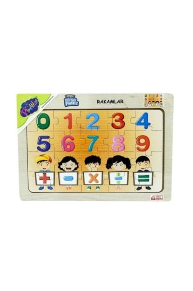 Ahşap Eğitici Puzzle Harf ve Rakam Oyuncak