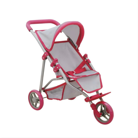 Sunman 3 Tekerlekli Pembe Gri Puset