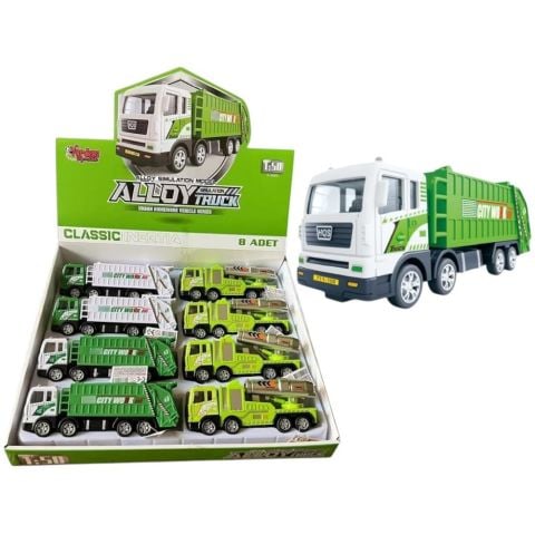 Sürtmeli Metal 1:50 Çöp Kamyonu