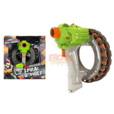 Pilli Tamburalı Sünger Top Atan Tabanca