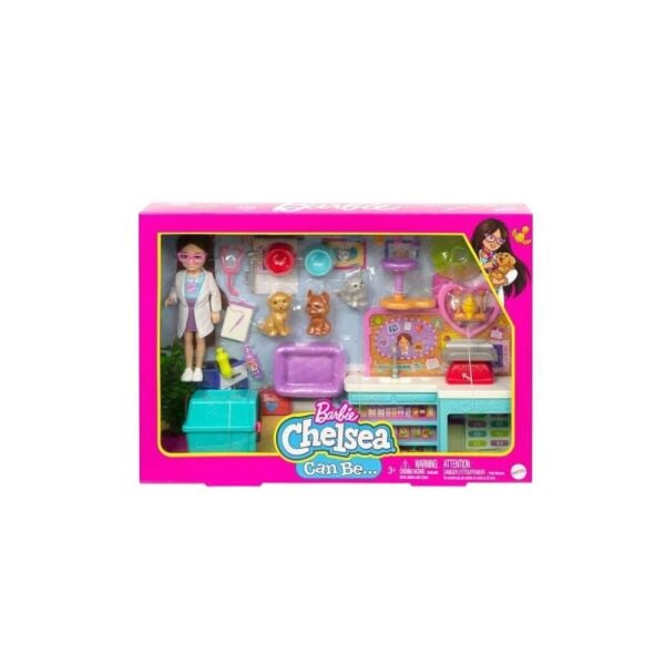 Barbie Chelsea Meslekleri Öğreniyor Veteriner Oyun Seti