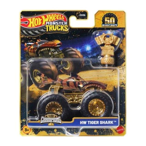 Hot Wheels Monster Trucks Bigfoot Trophy Şampiyonları Tekli Arabalar JDV96
