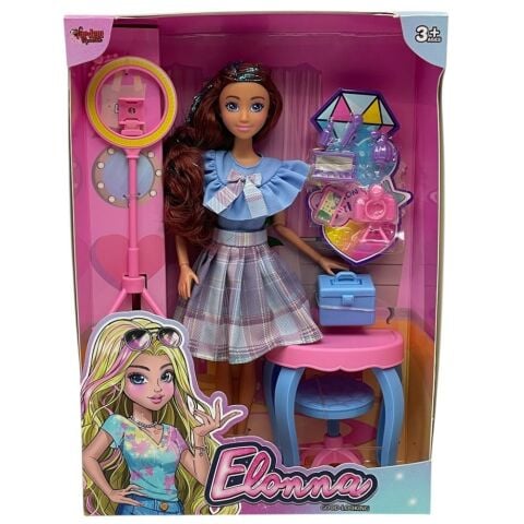 Kutulu 11,5 inç Güzellik Masalı Çantalı Bebek Set