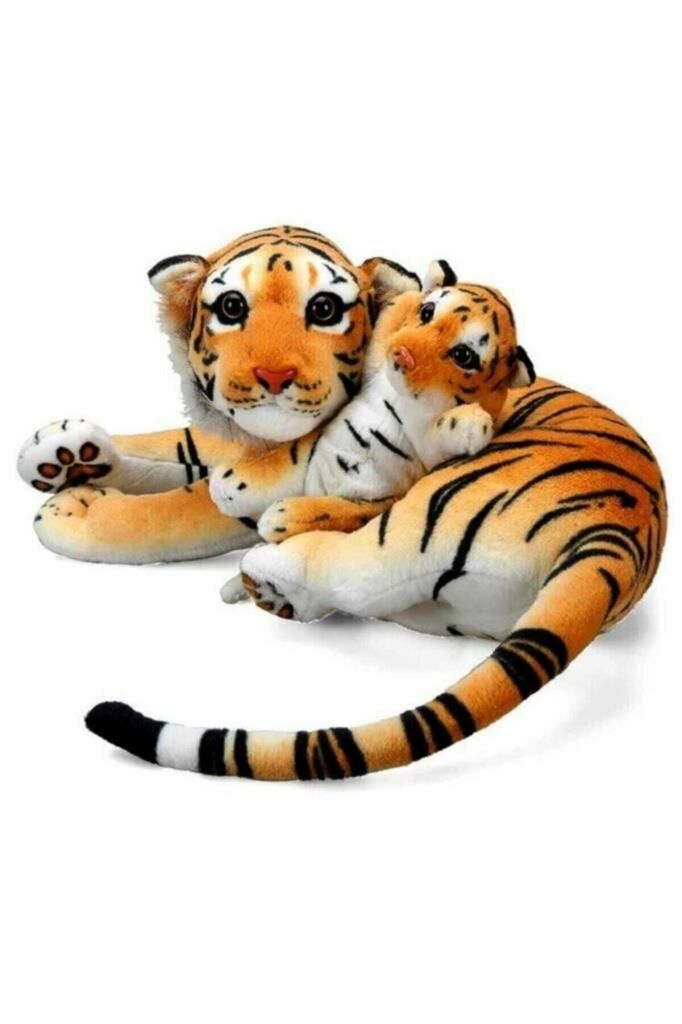 Puffy Friends Peluş Kaplan Anne Ve Yavrusu