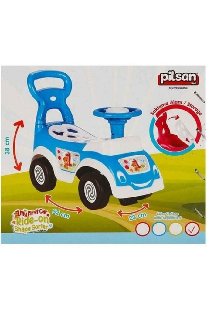 Bultaklı İlk Arabam 07-826 Kırmızı - Bebek Yürüme Yardımcısı